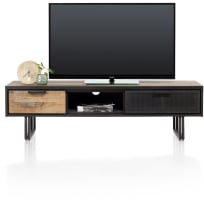 meuble tv 160 cm - 2-tiroirs + 1-niche
