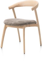 chaise - pietement chene naturel - tissu Livigno