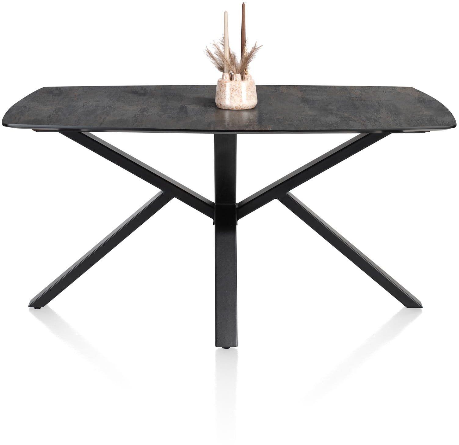 Hale様 Palace eetkamertafel 210 x 110cm in de kleur Antraciet - H&H