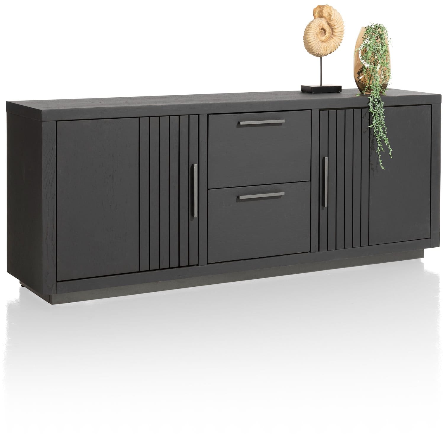 Pavie dressoir 175cm met 2-deuren in de kleur Castle Black