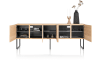 XOOON - Carving - Sideboard 240 cm. - 5-Türen