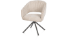 Henders & Hazel - ISLA - chaise à accoudoirs - pivotant - graphite - tissu Valencia