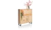 H&H - Philadelphie - armoire 125 cm - 1-porte + 2-tiroirs + 1-porte rabattante + 3-niches (+ LED)