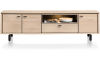 H&H - Vérone - Moderne - buffet bas 210 cm - 3-portes + 1-porte rabattante + 1-niche