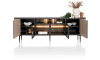 XOOON - Aramon - Sideboard 240 cm. - 2-Türen + 2-Glastüren + 3-Nischen (+ LED)