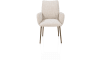Henders & Hazel - Bovina - chaise à accoudoirs - tissu Luton + ressorts nosag - piétement steelbrown
