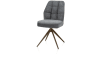 Henders and Hazel - Bell - eetkamerstoel - steelbrown frame - draaibaar - relax - pocket - combi Calabria/Vada