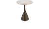 Henders & Hazel - Avelli - table d'appoint ronde 45 cm - steelbrown - plateau céramique