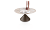 H&H - Brienne - table basse ronde 90 cm - steelbrown - plateau céramique