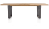 H&H - Brasilia - Industriel - table à rallonge 190 (+ 50) x 100 cm