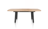 Henders & Hazel - Pavarotti - table à rallonge 190 (+ 60) x 110 cm - 4 pieds - métal