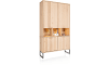 H&H - Manille - armoire 123 cm - 4-portes + 3-niches (+ LED)