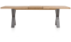 H&H - Brasilia - Industriel - table à rallonge 190 (+ 50) x 100 cm