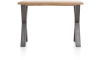 H&H - Brasilia - Industriel - table de bar 130 x 90 cm (hauteur: 92 cm)