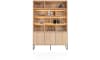H&H - Manille - vaisselier 150 cm - 3-portes + 9-niches (+ LED)