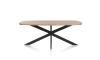 H&H - Édimbourg - table 210 x 108 cm - pied en X central - métal