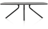 XOOON - Arvada - Minimalistisch design - tafel 190 x 100 cm. - ovaal - centrale poot lang