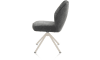 H&H - Ceylan - chaise - piétement tubulaire crème - pivotante - confort ressorts - tissu Calabria