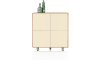 Henders & Hazel - Caserta - Highboard, 125 cm breit, 4 Türen, Eichenfurnier/Lack