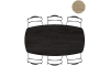 XOOON - Arvada - Minimalistisch design - tafel 190 x 100 cm. - ovaal - centrale poot lang