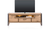 H&H - Brasilia - Industriel - buffet bas 170 cm - 2-portes + 1-tiroir + 1-niche (+ LED)