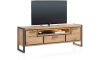 H&H - Brasilia - Industriel - buffet bas 170 cm - 2-portes + 1-tiroir + 1-niche (+ LED)