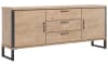 Happy@Home - Pantin - Natuurlijk - dressoir 190 cm - 2-deuren + 3-laden