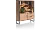 Happy@Home - Pantin - Natuurlijk - highboard 120 cm - 1-deur + 2-laden + 7-niches (+ LED)