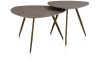 XOOON - Salutina - salontafel 68 x 68 cm - 3 pootjes - steelbrown