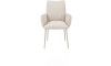 Henders & Hazel - Bovina - chaise à accoudoirs - tissu Luton + ressorts nosag - piétement crème