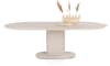 XOOON - Brianto - eetkamertafel 240 x 100 cm - keramiek blad Travertin