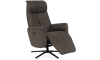 H&H - Ferrarini - fauteuil relax - réglage électrique - pied noir - appui-tête reglable + batterie