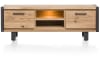 Happy@Home - Brooklyn - Industrieel - lowboard 170 cm - 2-kleppen + 2-niches (+ LED)