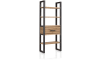 Happy@Home - Brooklyn - Industrieel - boekenkast 75 cm - 1-lade + 5-niches