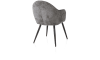 Happy@Home - Aron - armstoel - 4-poots rough off black - stof Vulcano