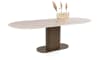 XOOON - Brianto - eetkamertafel 240 x 100 cm - keramiek blad Travertin