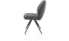 H&H - Ceylan - chaise - piétement graphite - confort ressorts - combi Calabria/Vada