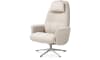 H&H - Vintimille - fauteuil (incl. pouf) - silk grey