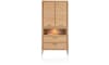 H&H - Cracovie - armoire 100 cm. - 2-portes + 2-tiroirs + 1-niche (+ LED)