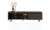 H&H - Jakarta - Lowboard 220 cm, 2 portes, 2 tiroirs, 2 compartiments ouverts avec L