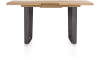 H&H - Brasilia - Industriel - table de bar à rallonge 140 (+ 50) x 90 cm (hauteur: 92 cm)