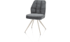 H&H - Ceylan - chaise - piétement crème - confort ressorts - combi Calabria/Vada