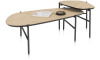 H&H - Bandung - ensemble de 2 tables basse 63 x 120 / 62 x 44 cm - fishbone