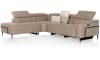 H&H - Cassie - Canapés - 2.5-places accoudoir droite - parti d&#39;angle - ottomane petite gauche - tissu Oregon beige