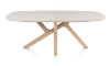 Henders and Hazel - Himalaya - Eetkamertafel 210 x 120 cm. - houten poten / keramiek blad