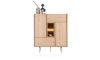 XOOON - Valgard - buffet haut 120 cm - 2-portes + 2-tiroirs + 2-niches (+ LED)
