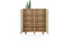 Henders & Hazel - Caserta - Highboard, 125 cm breit, 4 Türen, Eichenfurnier/Lack