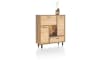 Happy@Home - Ostrava - Industrieel - highboard 125 cm - 2-deuren + 1-lade + 1-klep + 1-niche (+ LED)