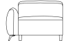 XOOON - Rimini - Salons - 1,5-zits - arm links