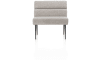 H&H - Edouard - banc 80 cm + confort ressorts - tissu Luton